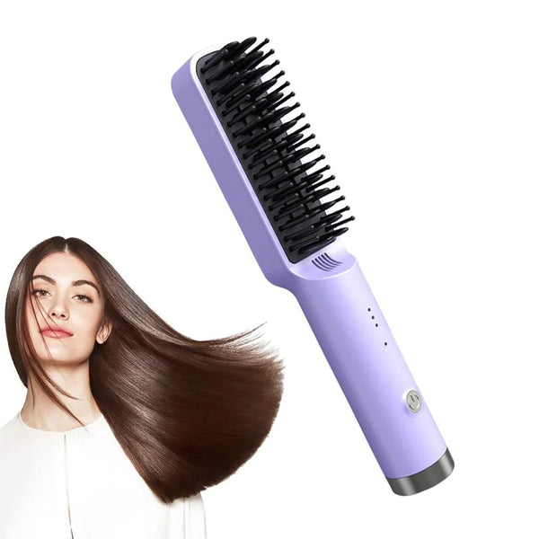 Heated Hair Straightener Brush | Ember And Co