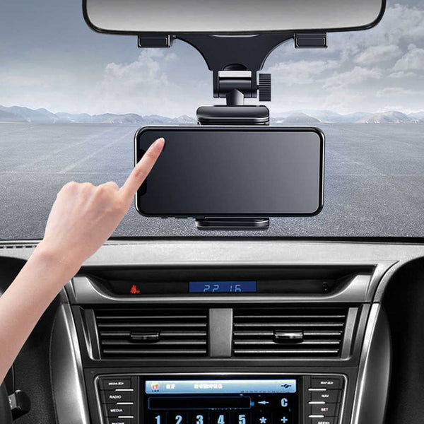 360° Rearview Mirror Car Phone Holder | Ember And Co