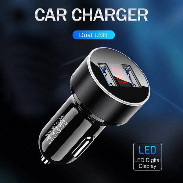 USB Car Charger & LED Display – Fast Charging | Ember And Co